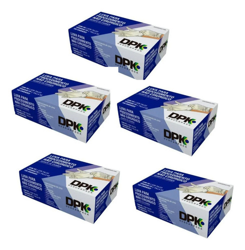 Luva Procedimento De Látex Descarpack Kit C/5x100 Un - TAMANHO G