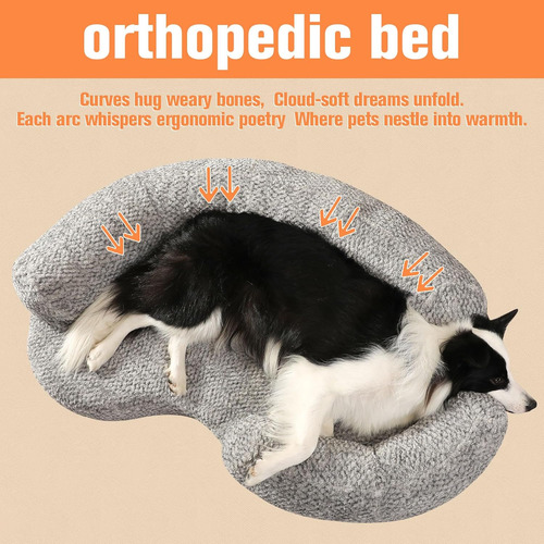 Cama Ortopédica Para Perros - Memory Foam, Impermeable, Gran