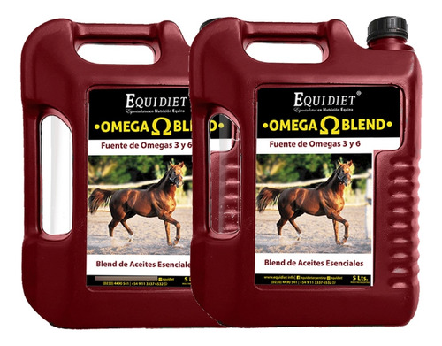 Pack 2 Aceites Esenciales Caballos, Equidiet Omega Blend