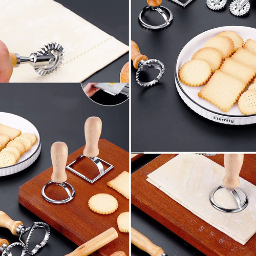 Molde Redondo 5 Cm Peq Ondulado Massas Biscoitos Confeitaria Cor Inox