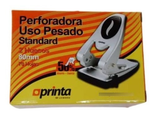 Perforador 2huecos Uso Pesado 80mm 70 Hojas 