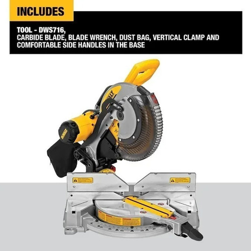 Sierra Ingletadora Dewalt De Doble Bisel 12 PuLG Alambrica