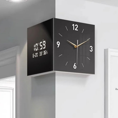 Reloj De Esquina Reloj De Pared De Doble Cara, 30 Cmx30cm