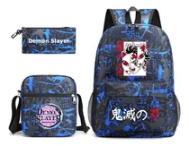 Comprar Anime Demon Slayer Mochila Tanjiro Set Para Hombre Estudiant