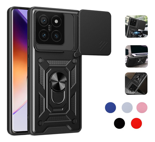 J Funda Para Redmi Note Poco Case Shock + Mica Cristal