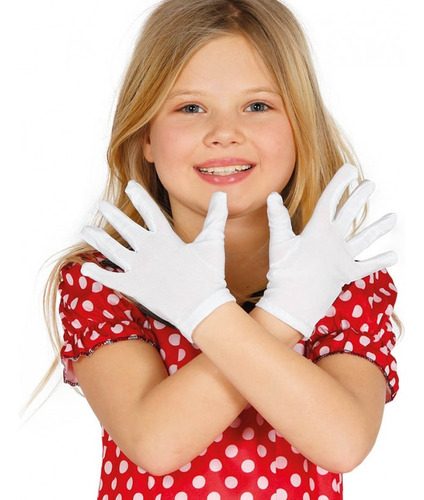 Guantes Blancos Franela Algodón