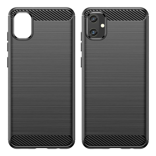 Funda Para Samsung A05 Tpu Fibra De Carbono Rugged