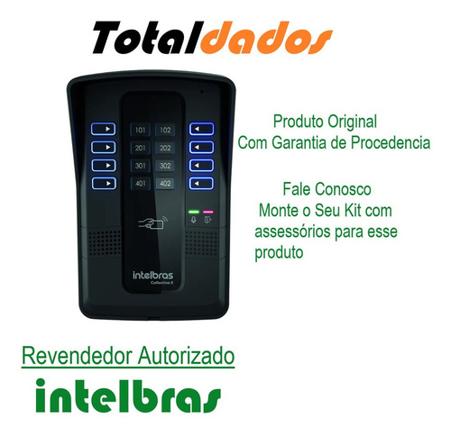 Imagem 2 de 6 de Central Porteiro Eletrônico Coletivo Collective 12 Intelbras
