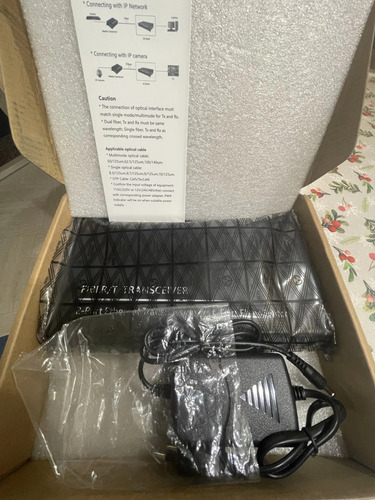 Switch Placa Metro Fibra Gigabit 4a + 4b 20km + Case Fonte
