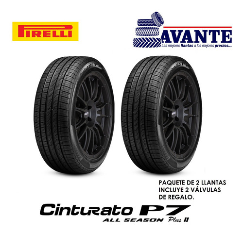 Llanta 255/45r19 Pirelli Cinturato P7 As+2 100v ( Paq. 2 )