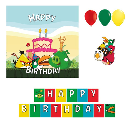 Kit Decorativo Angry Birds