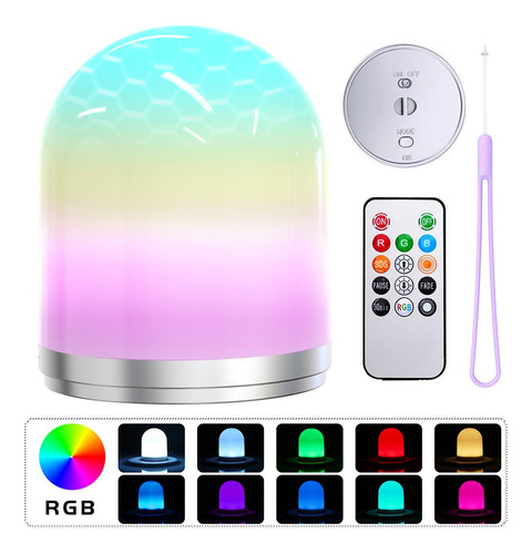 Luz Nocturna En T Que Cambia De Color, Led Rgb, Led, Dormito