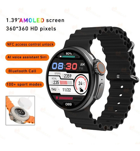 1.39 Smartwatch Sport Bluetooth Call Lp67 A Prueba De Agua