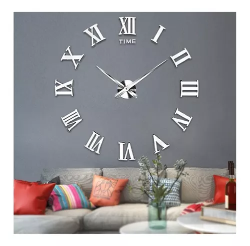 Reloj de Pared Tipo Mural 3D Time Números Romanos »