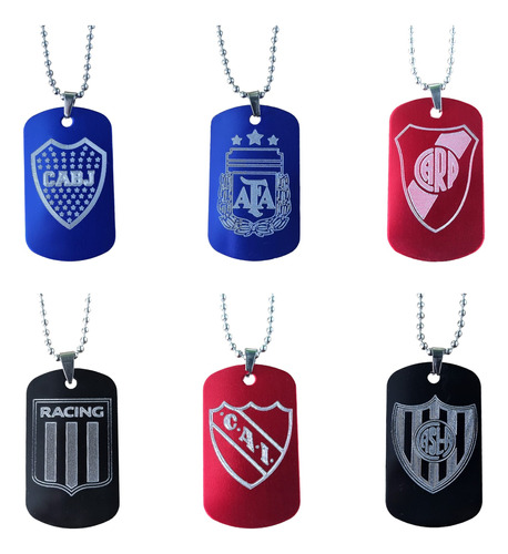 Placa Militar Aluminio Grabada Equipos Futbol Personalizada