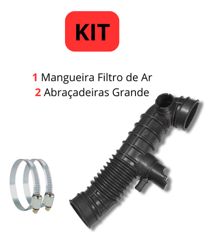 Mangueira Filtro Ar Tbi Cobalt Spin 2012-2016 E Abraçadeiras