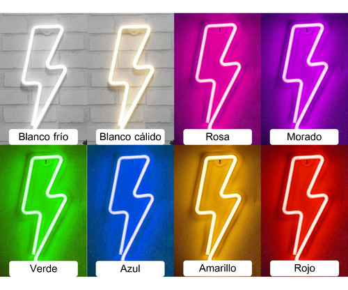 Vela Luz Neon Led - Números Para Pastel - Cumpleaños