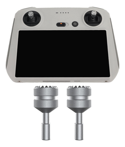 2x Extensión Del Mando A Distancia Joystick Stick Plata