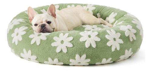 Donut Dog Bed Seasons Cozy Washable Cover Verde Grande
