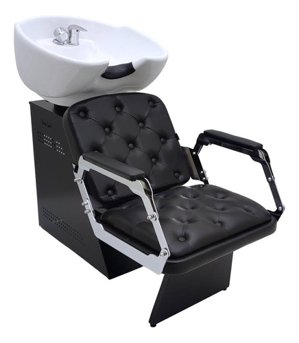 Lavatório De Cabelo King Barbearia Cuba Louça F.cromada Cap