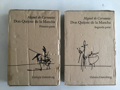 Don Quijote De La Mancha (2 Tomos) Galaxia Gutenberg 2001 (Reacondicionado)