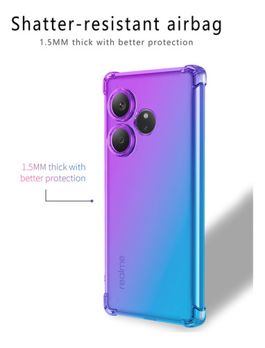 Funda Para Realme Gt6 5g Antishock Transparente Case