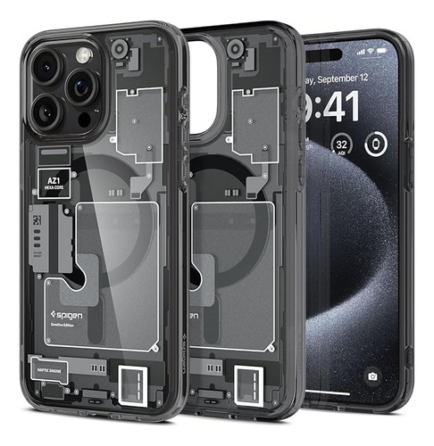 Forro Spigen Ultra Hybrid Para iPhone 15 Pro Max Magsafe