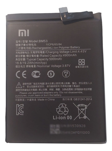 Batería Para Xiaomi Mi 10t 5g Mi 10t Pro 5g Bm53 En Belgrano