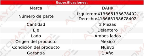 2-bases Para Amortiguador Del Dai Mobi Fiat 17-20