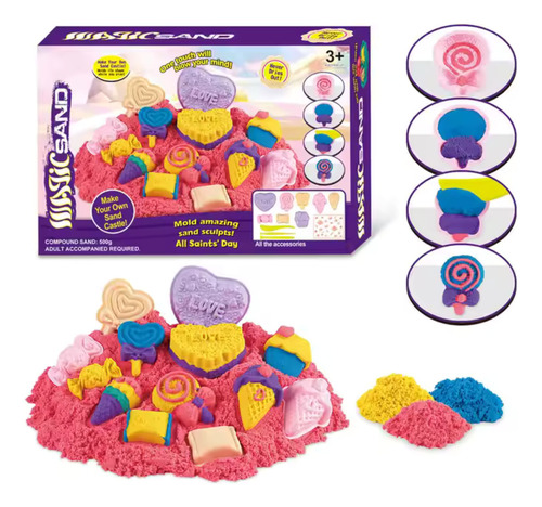 Set De Arena Con Charola Y Moldes De Dulces Color Multicolor