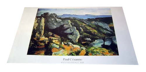Gravura Rochedos Em L´estaque Paul Cézanne 64x44  P/quadro *