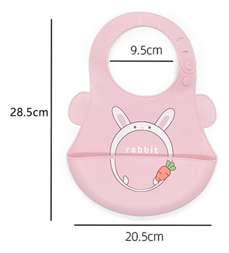 Babador De Silicone Gumy Com Pega Migalhas