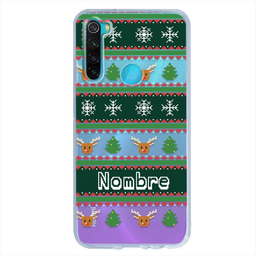 Funda Para Xiaomi Ugly Sweater Navidad Personalizada Nombres