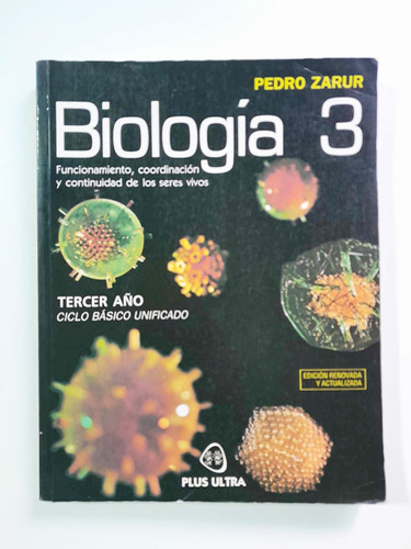 Biología 3 - Pedro Zarur - Plus Ultra 1998