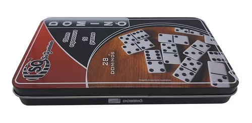 Jogo Dominó Osso 28 Peças Útil Bazar 2x10,5x18cm RF2194 - freitasvarejo