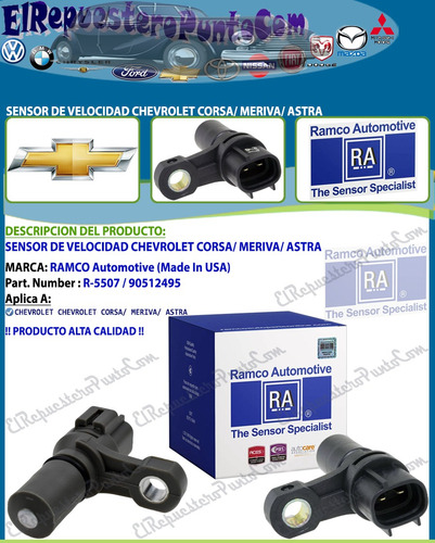 Sensor De Velocidad Chevrolet Corsa Meriva Astra