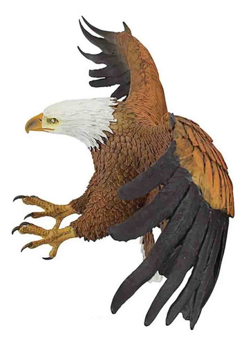 Escultura Colgante De Pared De Águila Calva