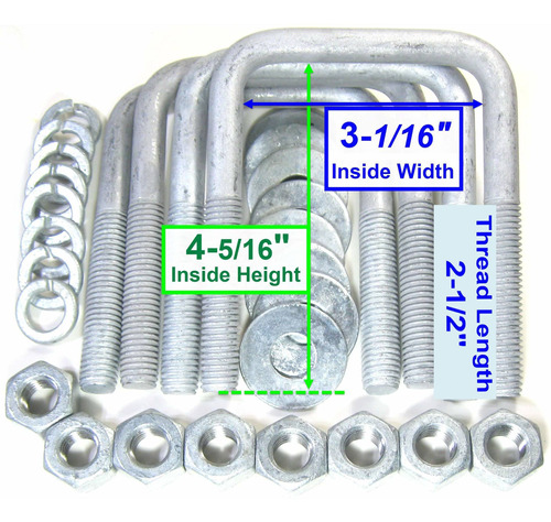 4 Hdg Perno Cuadrado Galvanizado Caliente Para Barco 2 3