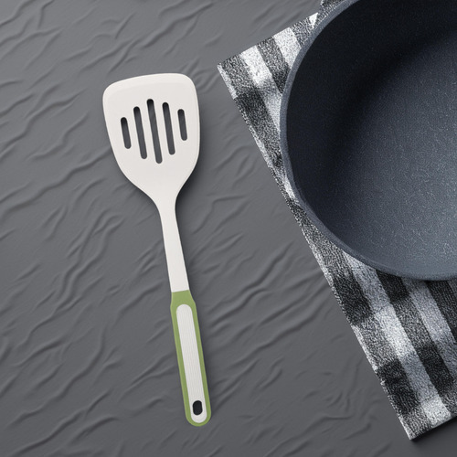 Espátula De Silicona Para Cocinar Espátula Giratoria Ranurad
