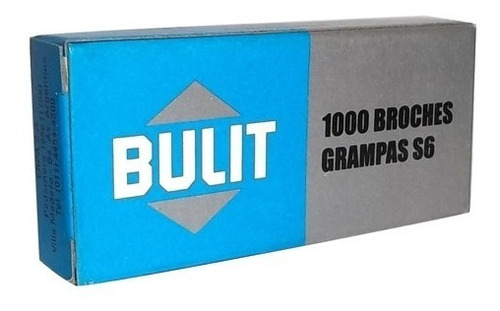 Grampas Bulit 6mm P/engrampadoras X 1000 Unidades 