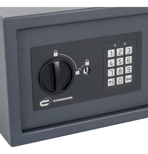 Cofre Senha Teclado Eletrônico Aço Cinza Sft-20enl2 Standers
