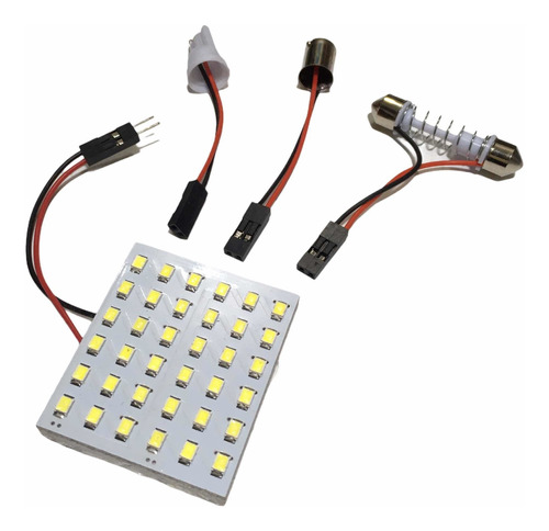 1x Plafón 36 Smd Led Luz Blanca Domo Interior Vehículos 12v