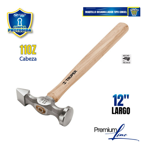 Martillo Desabollador 11 Oz Tipo Cincel,