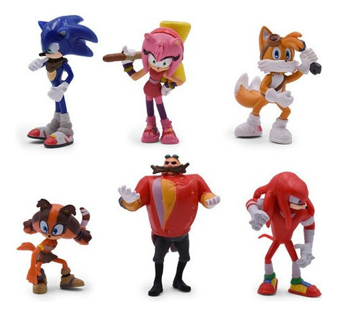 Juego De 6 Minijuegos Super Sonic Boom Tails Robotnik Knuckl