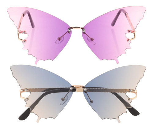 Q Aa Gafas De Sol Sin Marco Con Diamantes De Imitación, 2