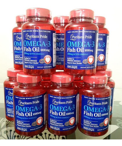 Omega 3 Fish Oil 1.000 Mg Puritan´s Pride 100 Softgels