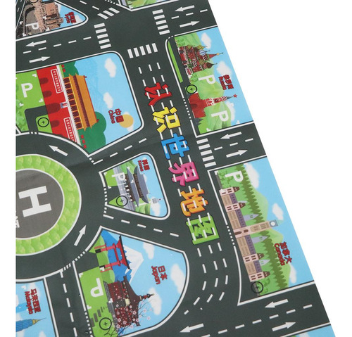 Tapete De Juego Para Niños Con Figuras De Tren - Tapete De