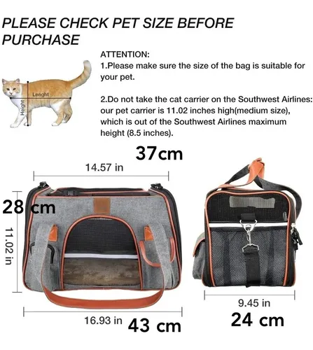 Bolso canil para gatos hotsell