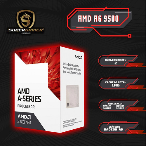 Imagen 4 de 8 de Pc Supergamer Amd A6 9500 8gb Ssd240gb Tec/mou/diadem Sg-033