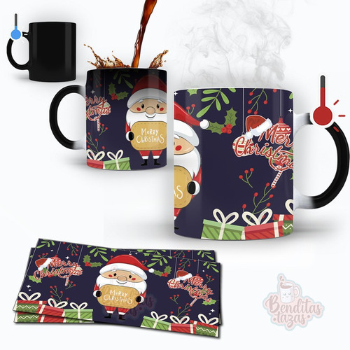 Taza Magica Santa Claus Bonito Regalo Navideño Mod. 5